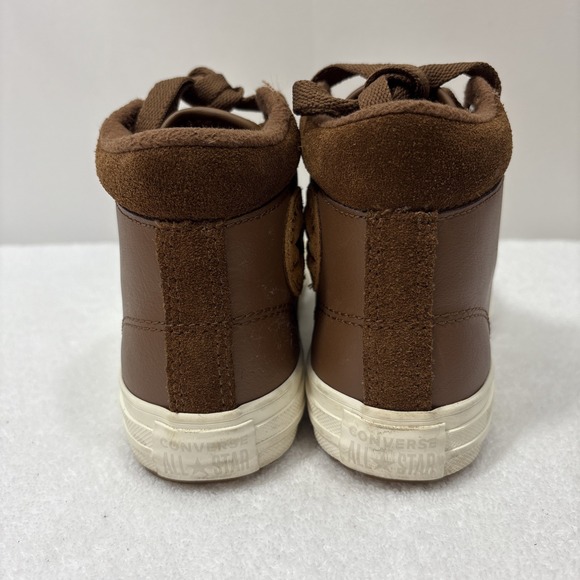 Converse Chuck Taylor All Star PC Boot Hi Junior US 2.5 Leather Shoes Brown - Picture 4 of 14